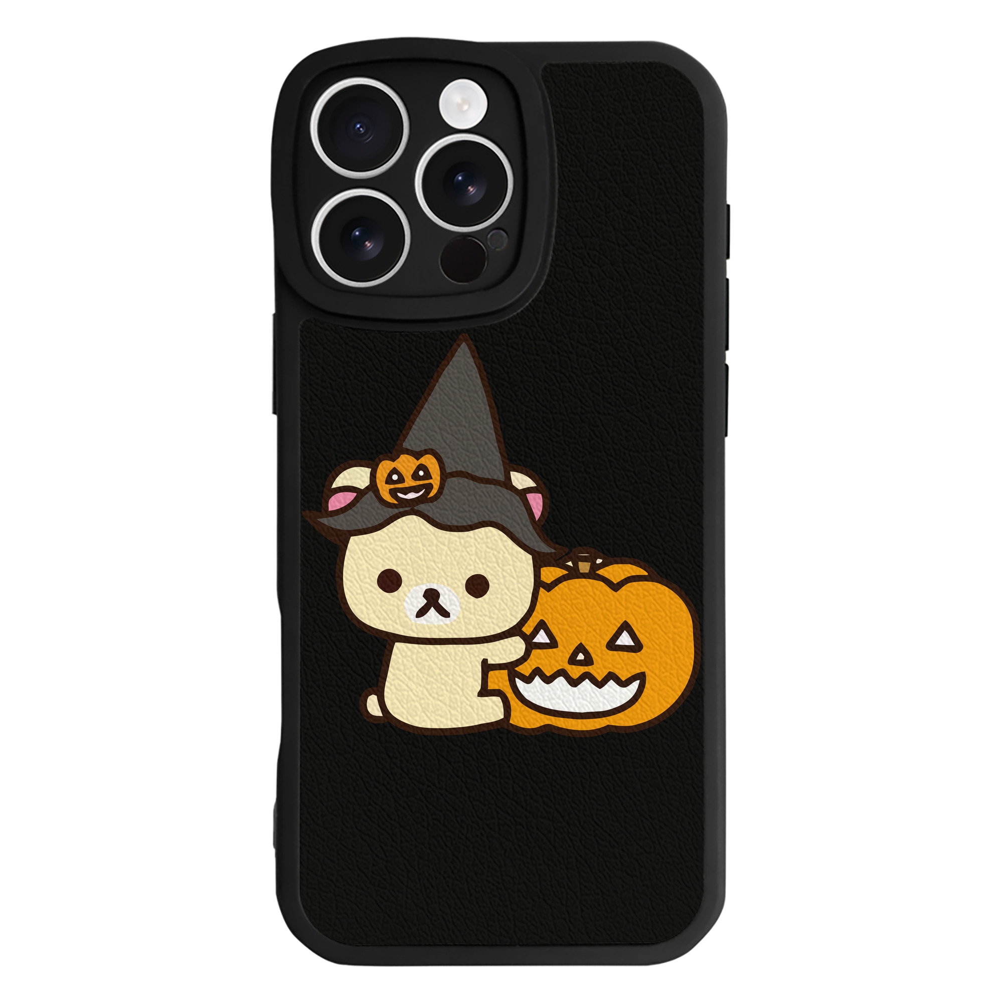 （画像用） リラックマ リラックマ キイロイトリ Rilakkuma Korilakkuma Kiiroitori 【iPhone 16シリーズ対応】シリコンスマホケース（レザー調） 材質：シリコン